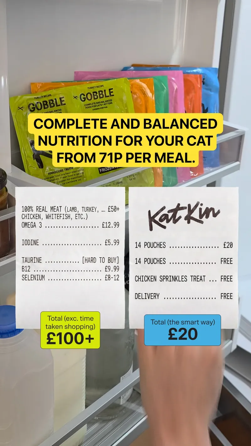100% fresh meat for healthy cats
