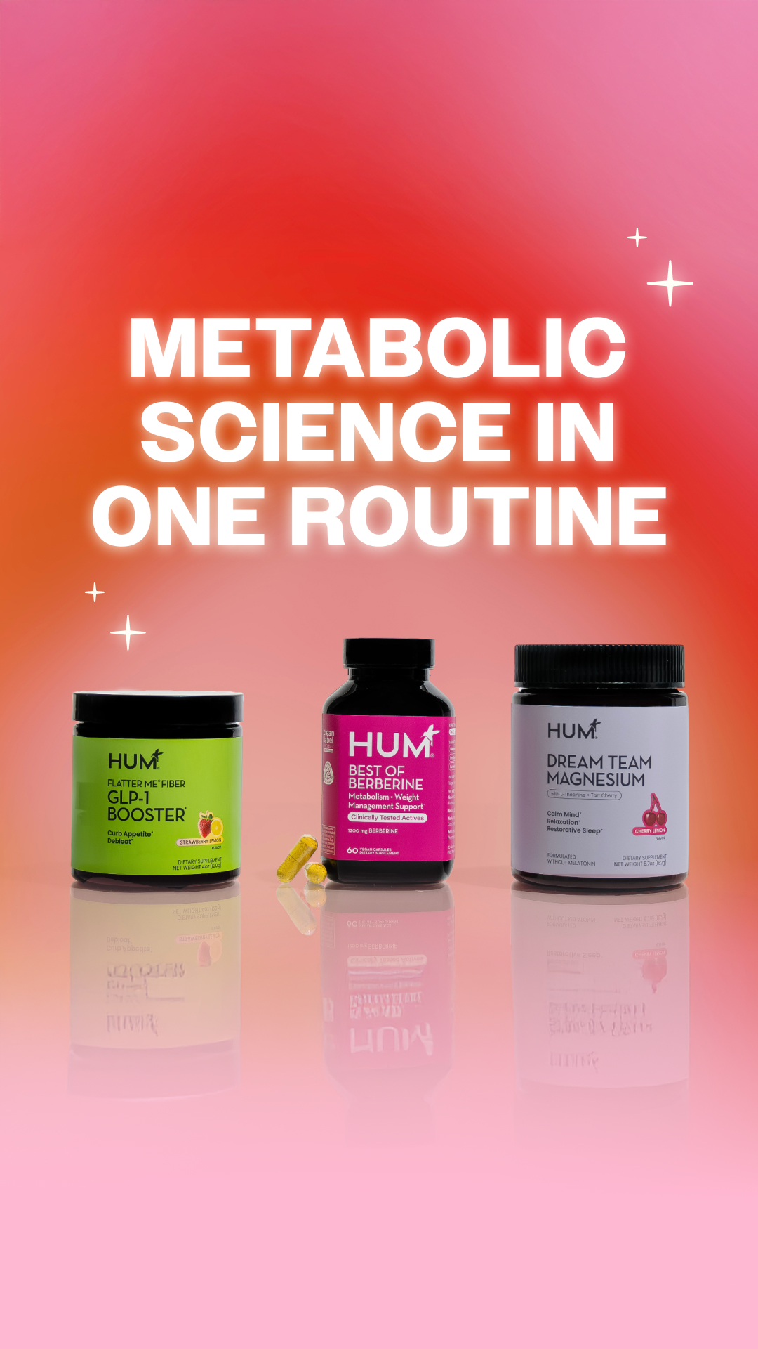 Your day-to-night routine, locked in for 2026. The Metabolism Method Bundle features three bestselling supplements for sleep, metabolic, and GLP-1 support.