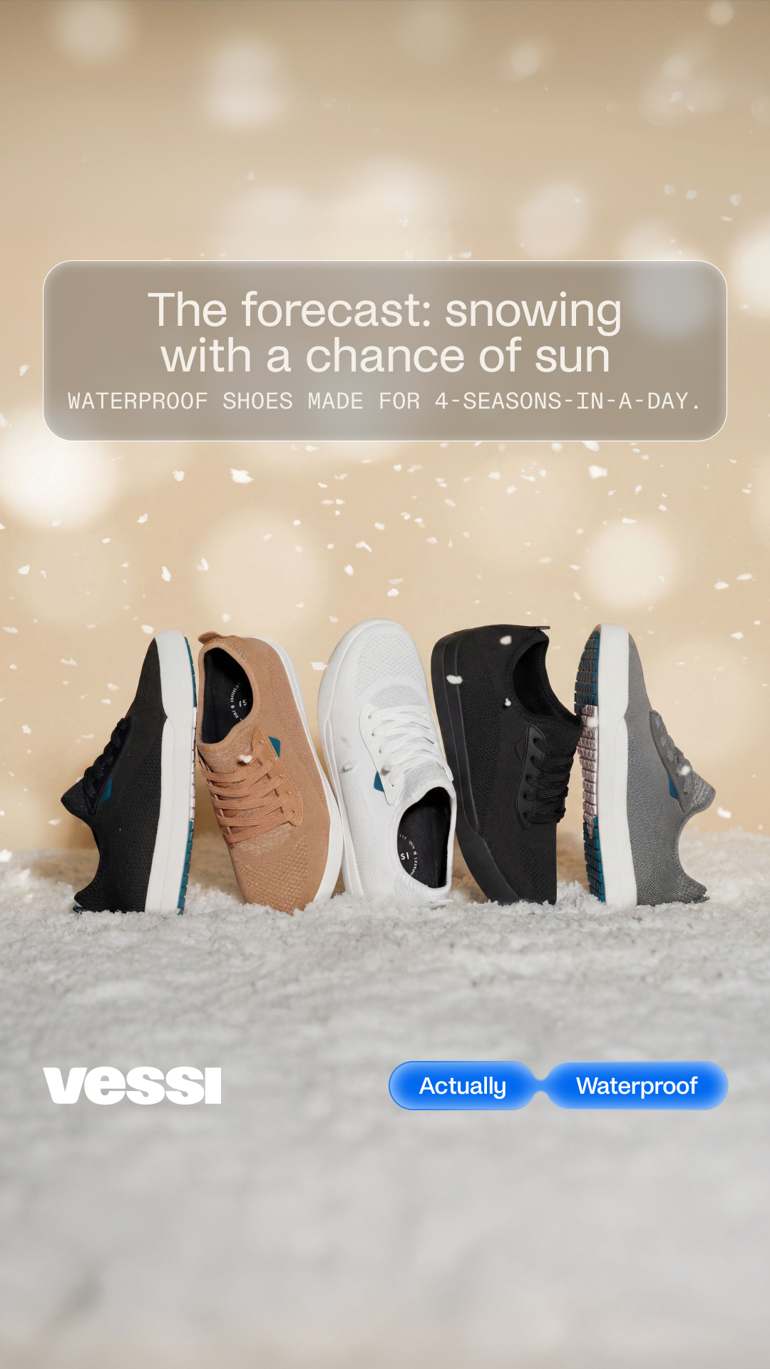 Spring weather plays by its own rules. You can’t predict it, but you can prepare for it with waterproof shoes that are ready for snow, rain, or anything else the forecast throws at you.