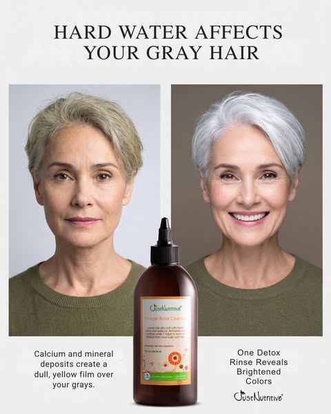 Hard water affects your gray hair