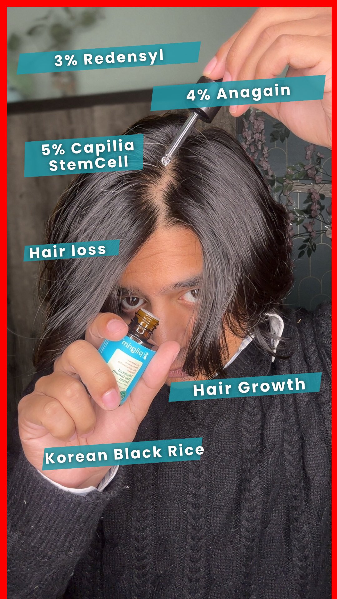 Comment “Hair” for the link 🔗 
.
.
.
This Advanced Hair Growth Serum has Redensyl , Anagain & Capilia Stem Cells