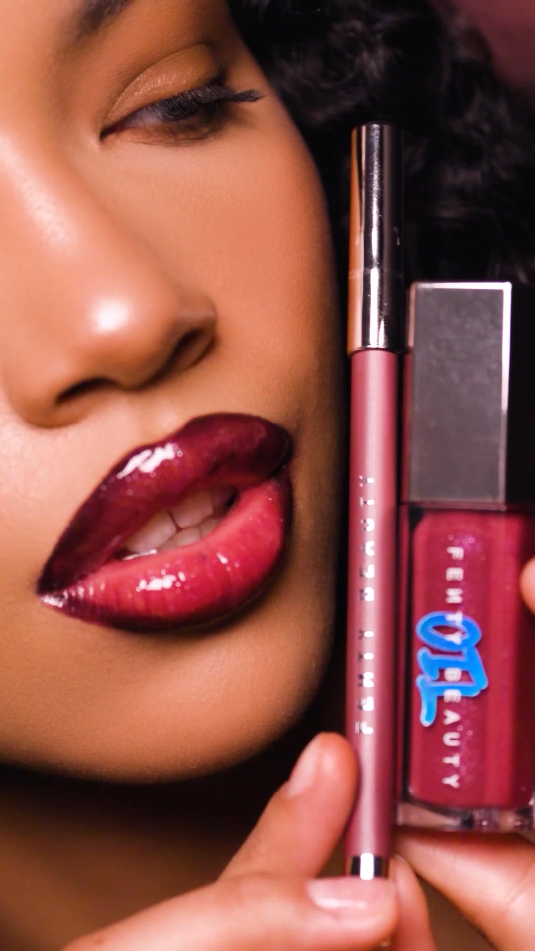 Cop your next combo. 💋 Find your effortless, everyday lip look with Trace’d Out Lip Liner + Gloss Bomb Oil.
