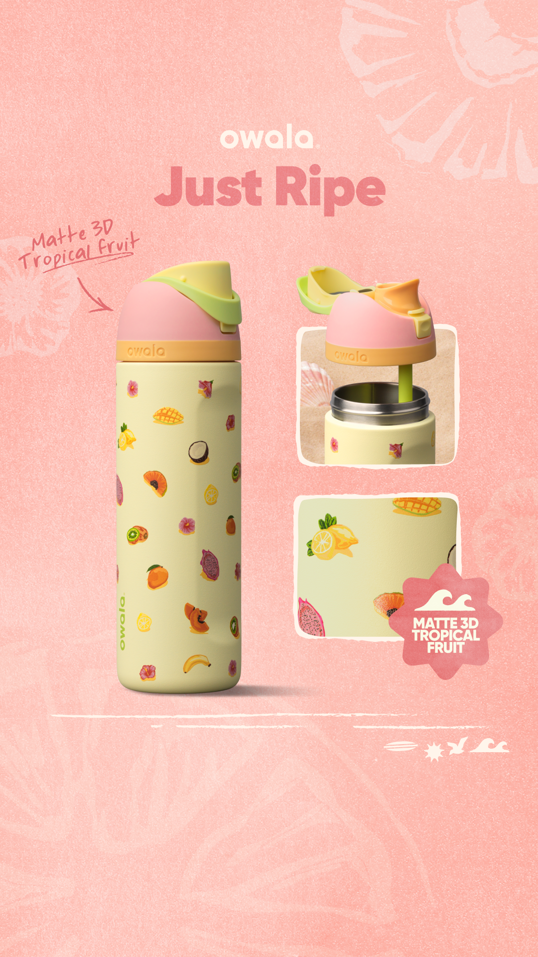 Maybe we’re just passionate about passion fruit, but this tropical fruit-covered bottle is exactly what we were craving. Just Ripe is the perfect pairing for any beach day.