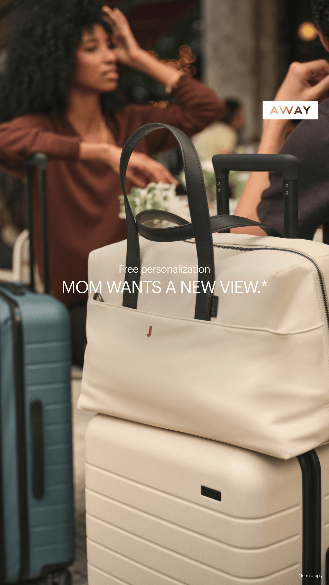 Going somewhere sunny with mom? Make sure she gets a gift she’ll use on the trip. Shop best-selling luggage and bags, then add a personal touch with free personalization on orders $100+, for a limited time.