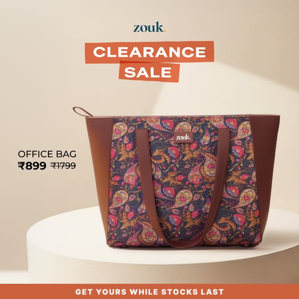 You just caught us at the right time. 👜 
Zouk's Clearance Sale is LIVE