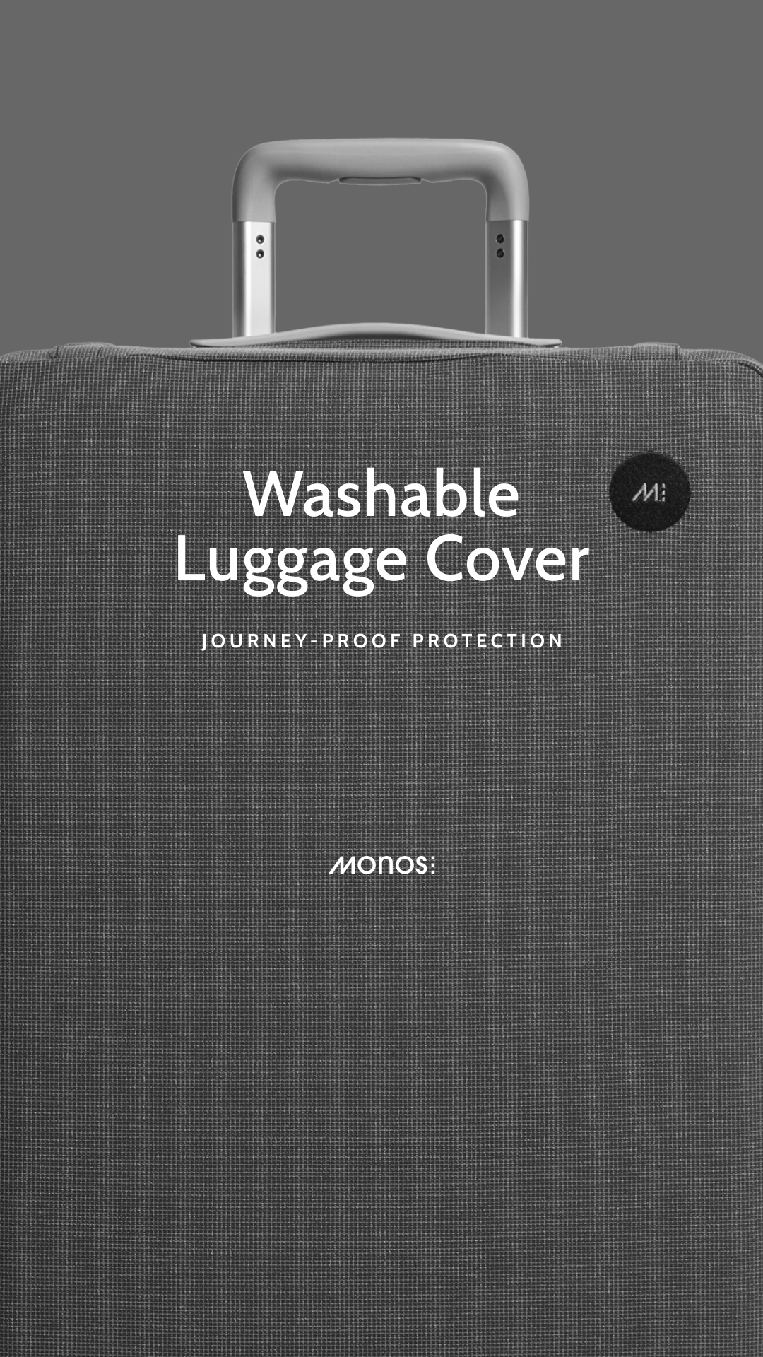 Keep your suitcase looking new with the Washable Luggage Cover – crafted in MonoWeave™.