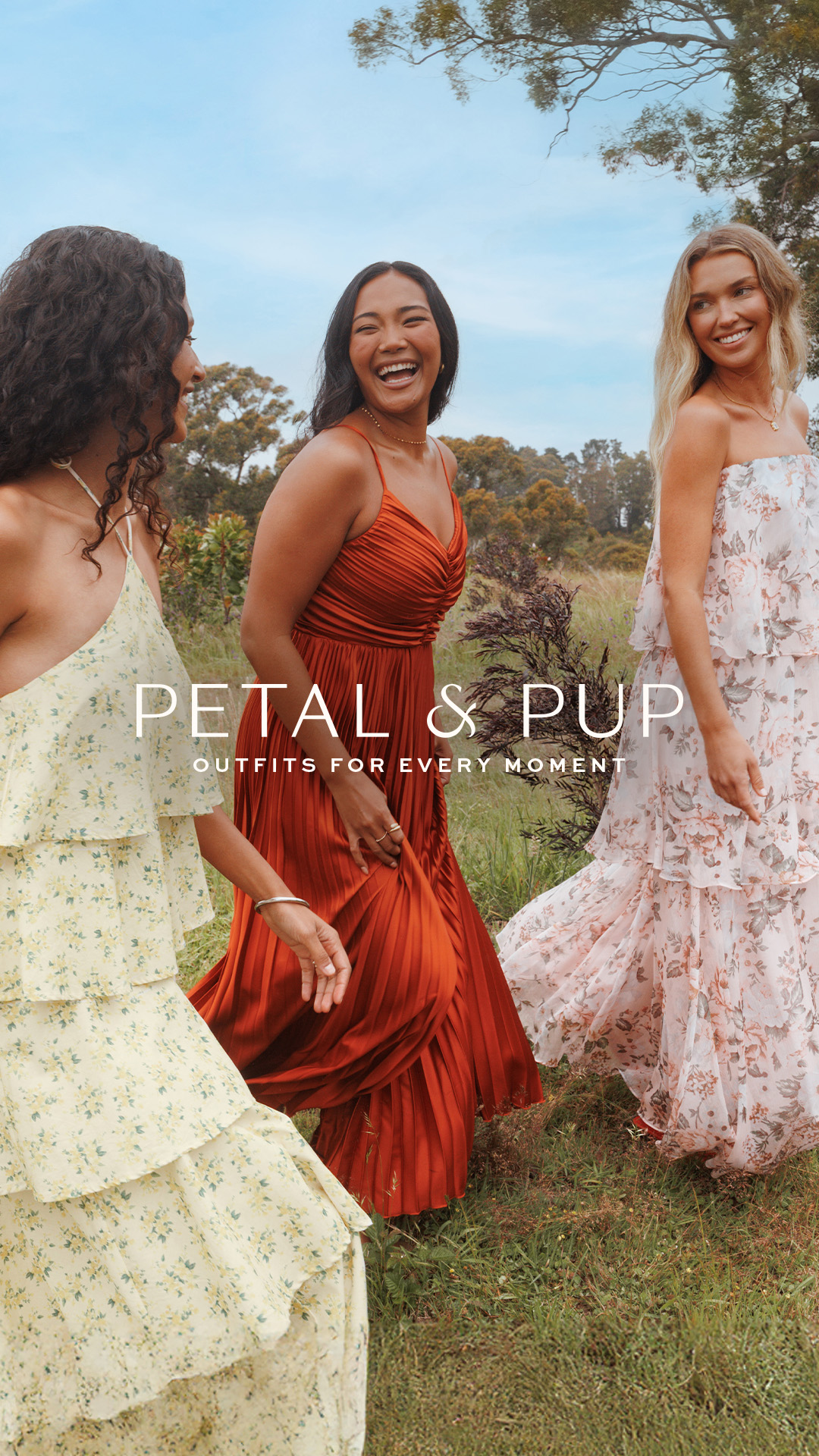 Inspired by our Aussie origins, our collections celebrate laid-back femininity and effortless charm, bringing the joy to getting dressed.