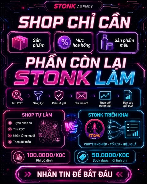 🚨 TỰ XÂY MỘT HỆ THỐNG AFFILIATE KHÔNG CHỈ CẦN MỘT NHÂN SỰ TÌM KOC.

Shop còn phải có người:

– Phân tích sản phẩm và xây chính sách Affiliate.
– Tìm kiếm dữ liệu KOC.
– Kiểm tra từng hồ sơ.
– Gửi lời mời và theo dõi phản