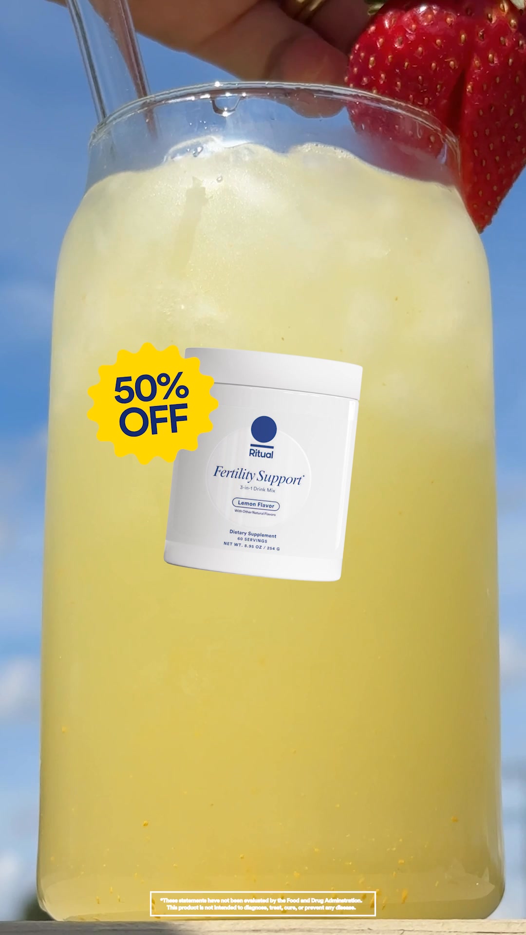 Take control of your fertility journey with 50% off your first subscription of 3-in-1 Fertility Support, formulated with CoQ10, Myo-inositol, & NAC to support conception outcomes and designed in partnership with OB/GYNs 