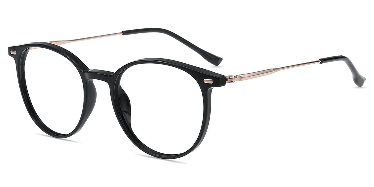 Firmoo Czarny TR,Metalowe okulary korekcyjne Model S0942
