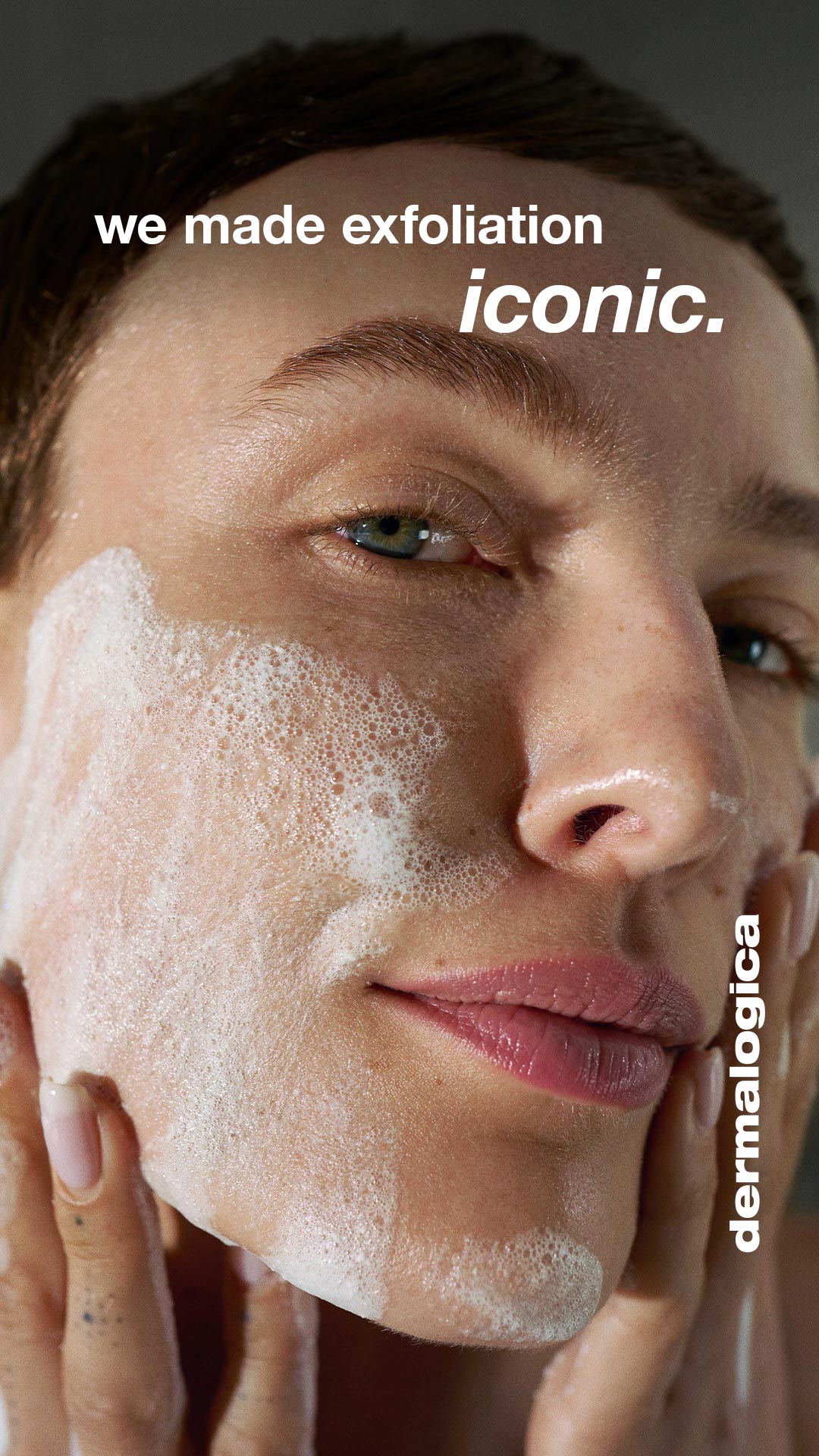 Gentle on skin, tough on texture. Daily Microfoliant transforms from powder to foam for smoothing exfoliation.