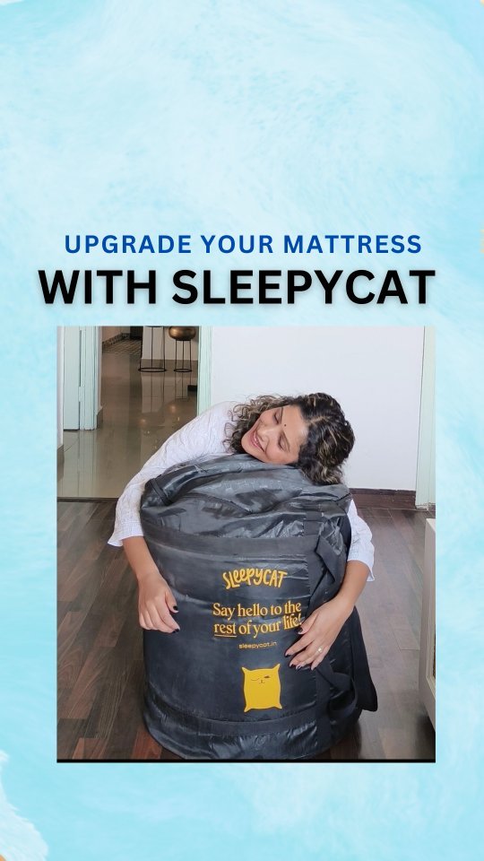 Comment below for the link 🖇️ 

I used @sleepycat.in mattress topper to sleep better at night because my body was just tired of sleeping on the same old and hard mattress. 
But I didn't want to spend a lot on the new mat