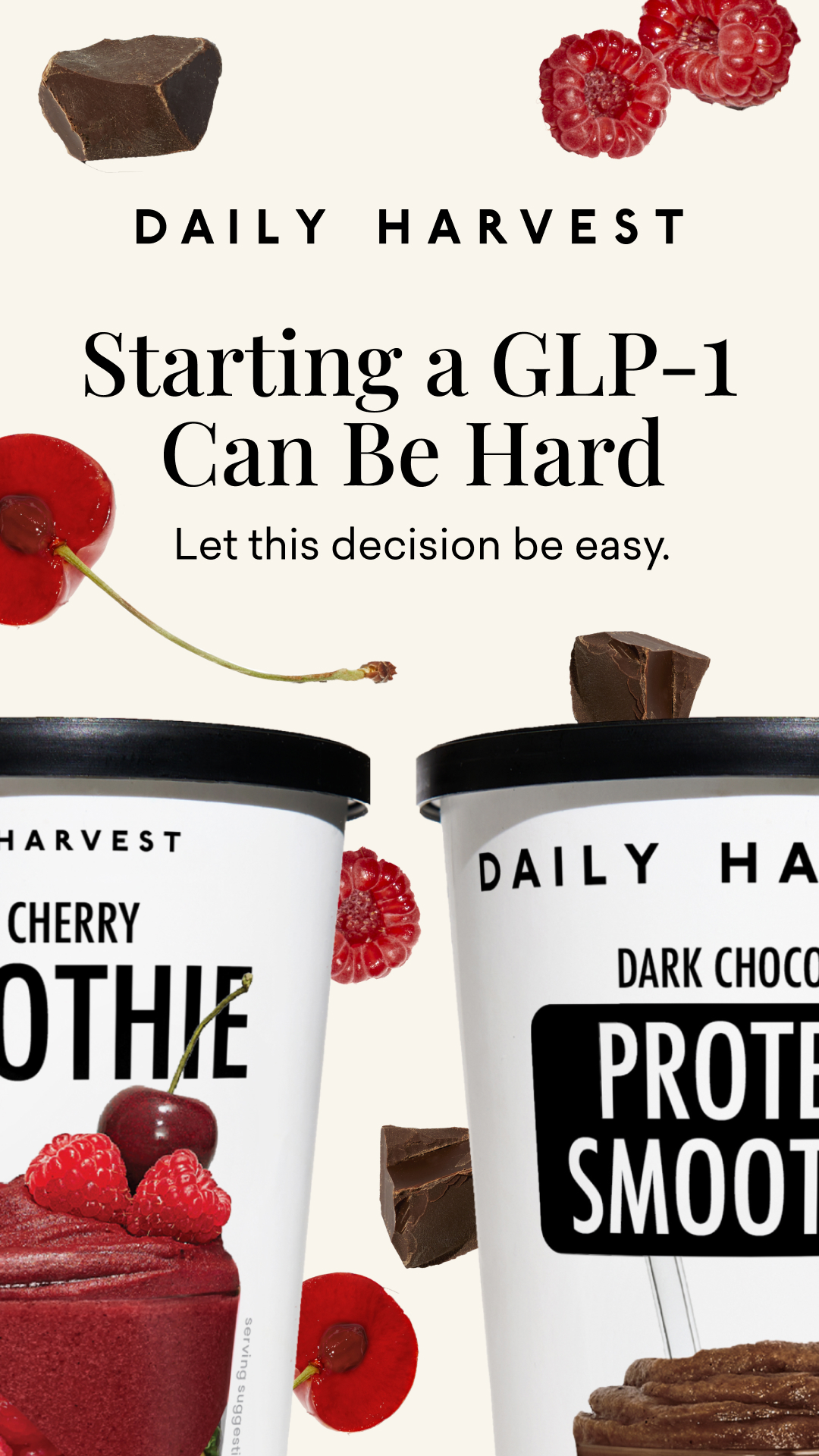 Our GLP-1 Support smoothies are perfectly portioned for smaller appetites, so you can still hit your daily nutrition goals.