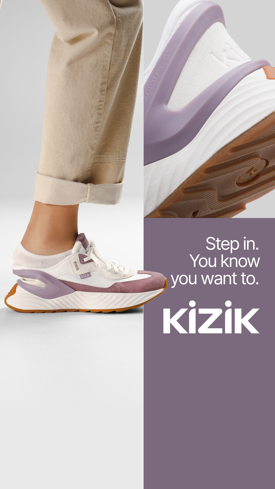 Reintroducing the Kizik Monaco. 

Bold accents, retro style, and hands-free tech everyone can’t wait to get their feet in.
