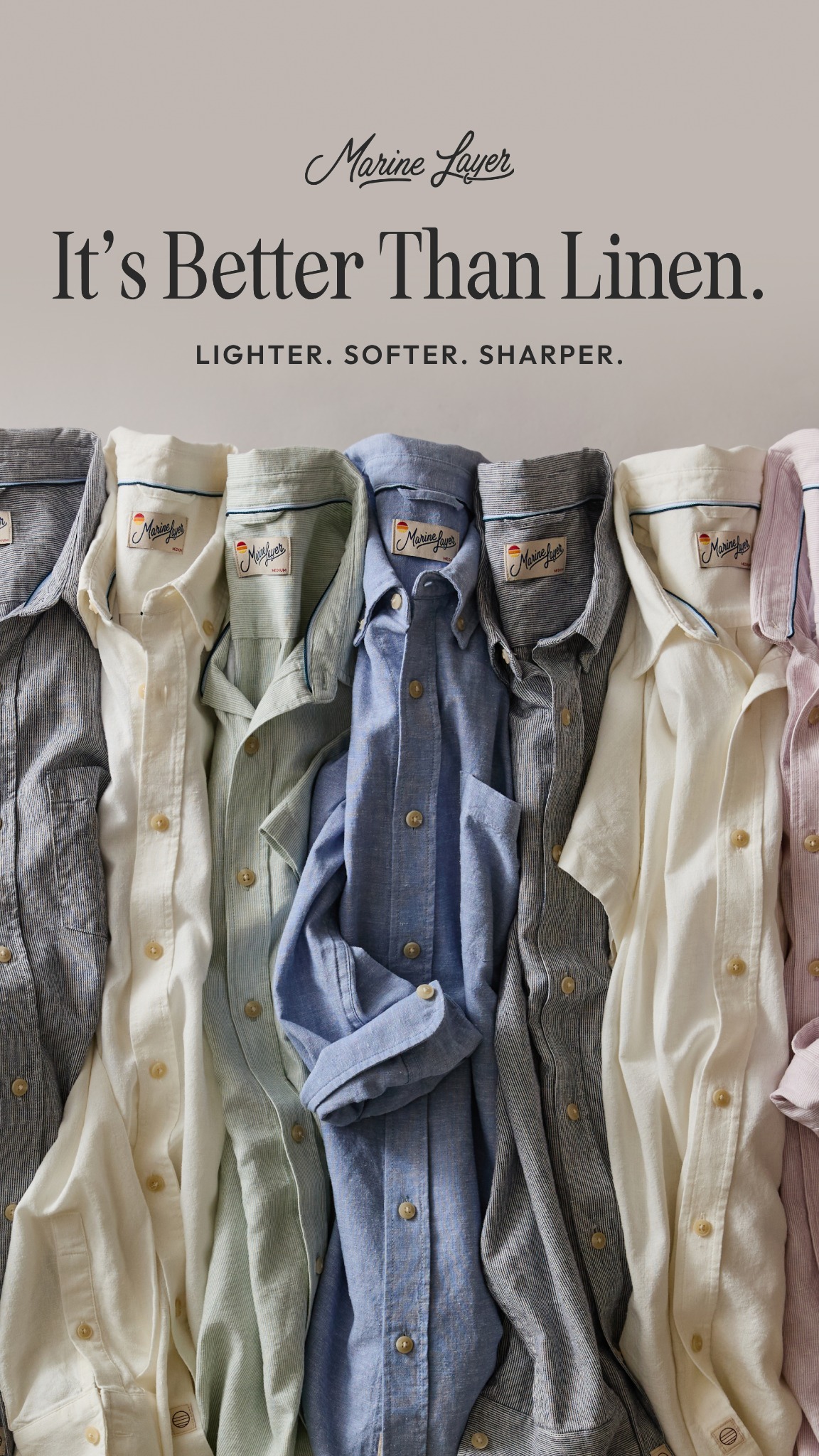 Our super breathable hemp button-downs are back to save you from the summer heat.