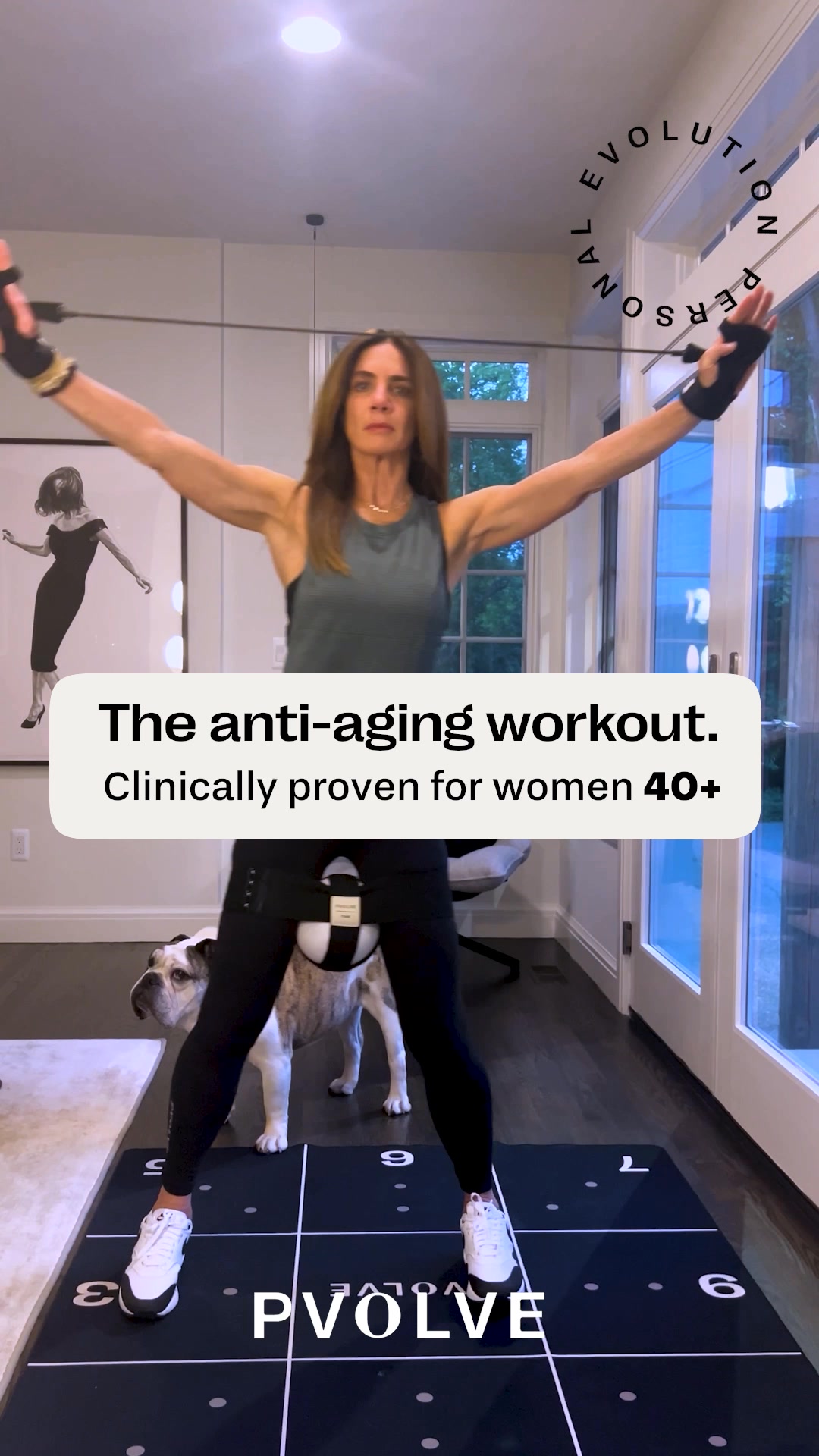A workout that strengthens, sculpts and tones…all without breaking down your body. 

Meet Pvolve–a functional fitness method unlike any other. Pvolve’s workout method is low-impact, resistance based training that moves y