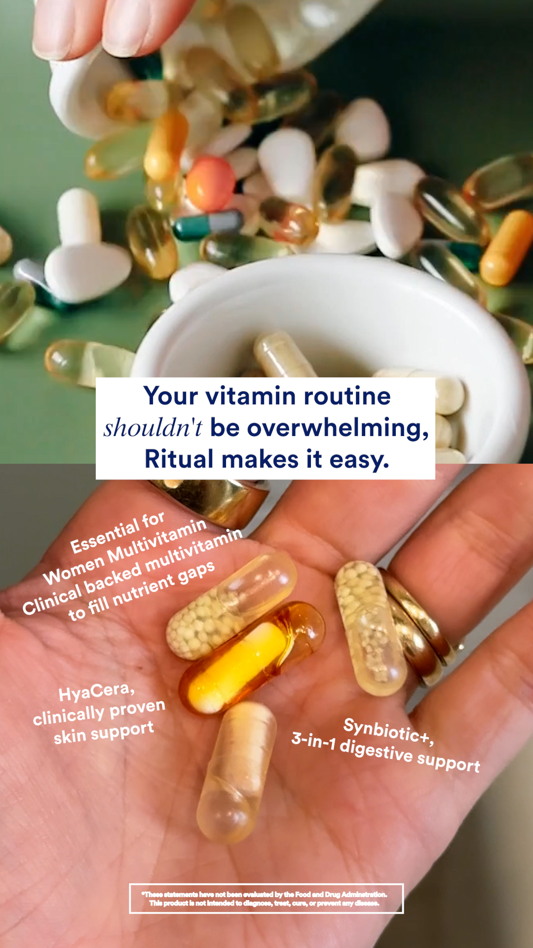 Finally, supplements you can feel confident in. Meet our lineup of clean, vegan science-backed supplements for gut, skin, stress and more. For a limited time, get 20% off your first subscription. 💛