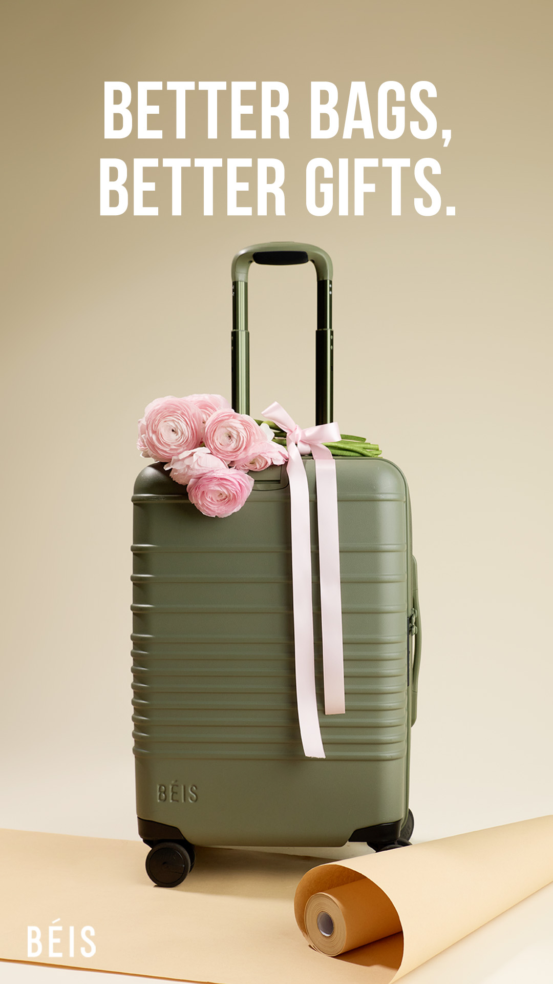 Not a candle. Not a robe. A bag she'll take everywhere.