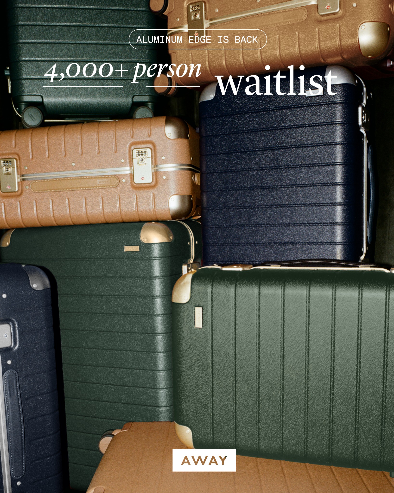 Our exclusive Aluminum Edge luggage returns in your favorite colors and new Navy blue sizes. If you missed out the first time, this is your second chance.