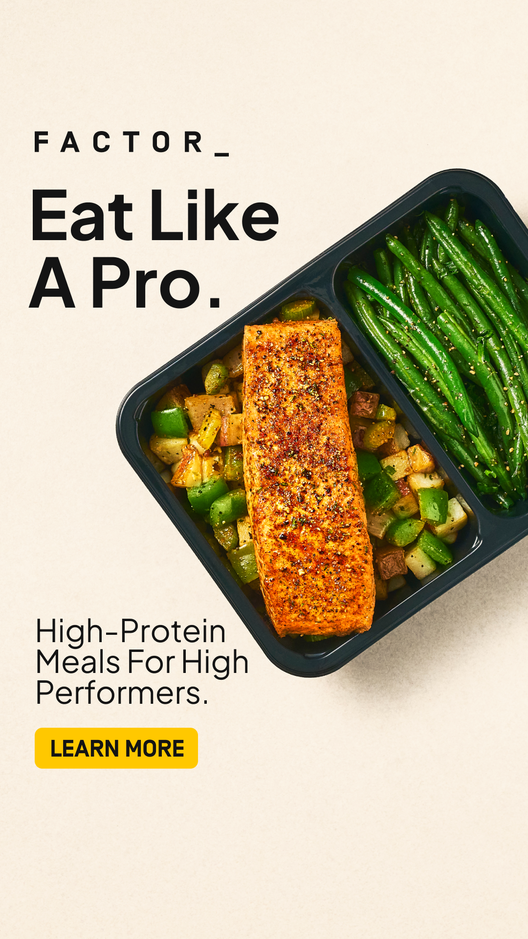 Pro-level nutrition and chef-crafted flavor that support the work you’re putting in.