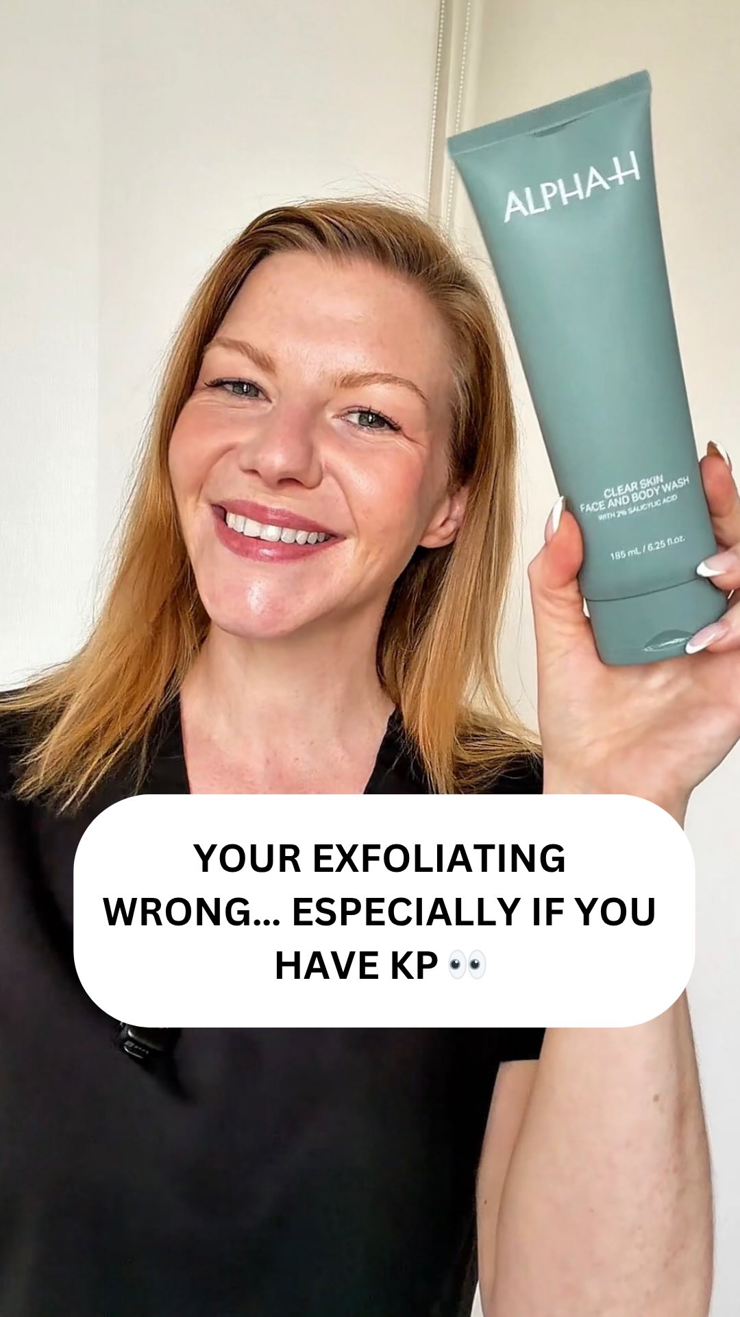 You’re probably exfoliating wrong… and if you have KP, it’s making things worse.

I used to think more exfoliation = better skin.
In reality? I was damaging my skin barrier and worsening congestion.

After testing the @a
