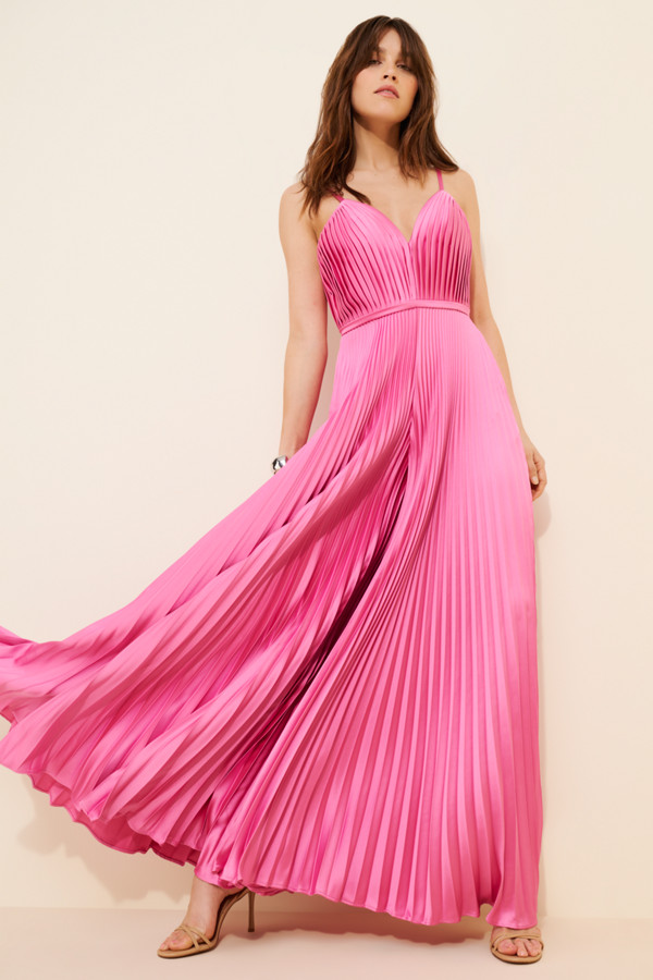 Pleated Wide Leg Jumpsuit