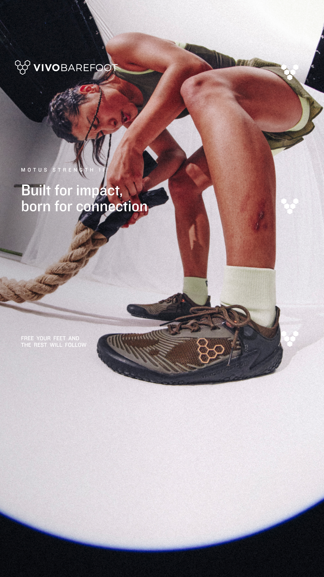 Built for optimal natural movement during high‑impact workouts, the Motus Strength II is built with your future in mind