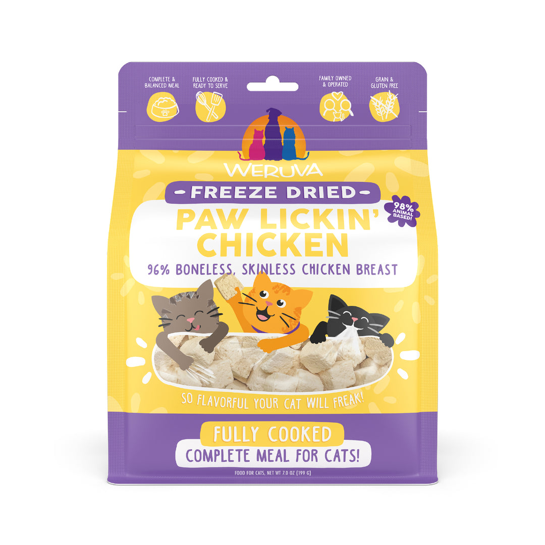 A better way to serve dry 🐾✨ Upgrade your pet’s bowl with Weruva Freeze Dried. High-protein, fully cooked nutrition that does it all. Serve it as a complete & balanced meal, a crave-worthy treat, or a boost-worthy topper