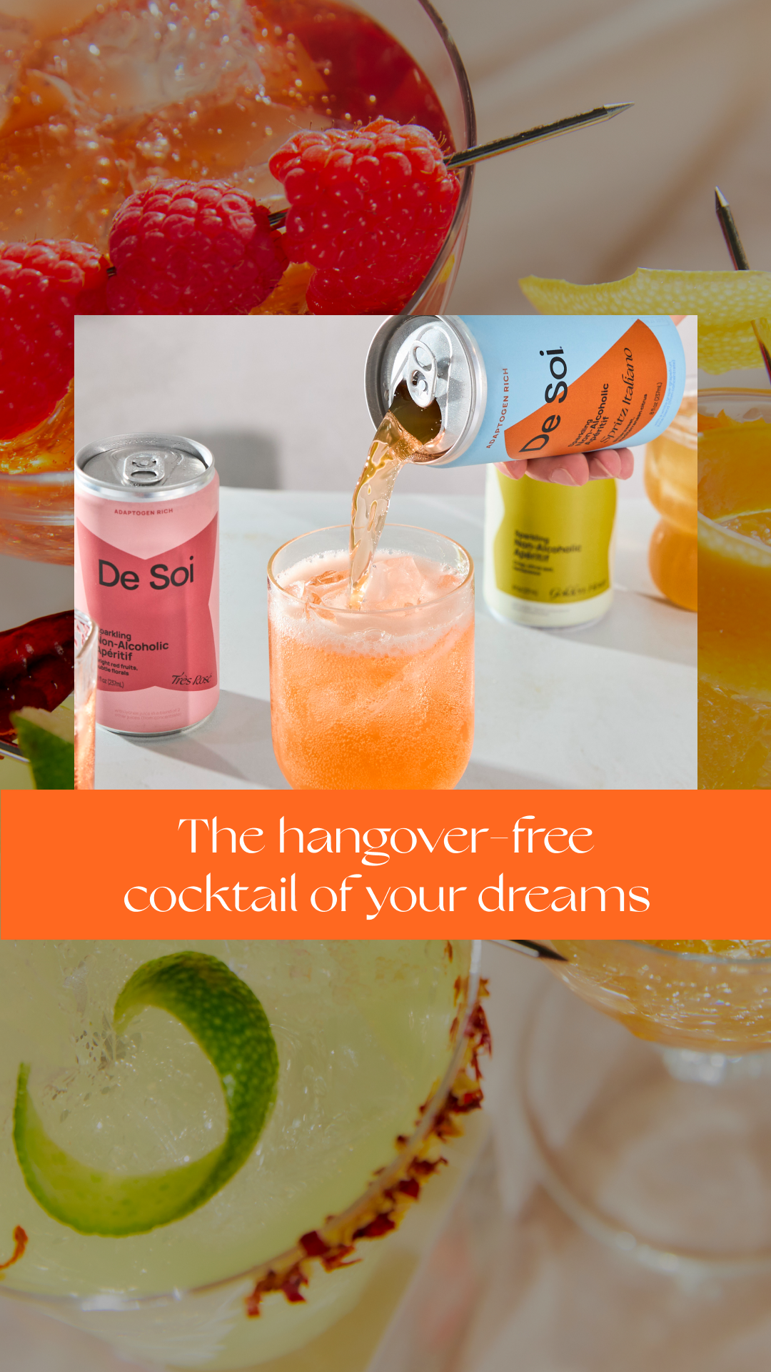 Evenings deserve a ritual.

Ours just skip the alcohol.

Crafted with bold botanicals and dreamy adaptogens to help you unwind tonight — and wake up feeling great tomorrow.