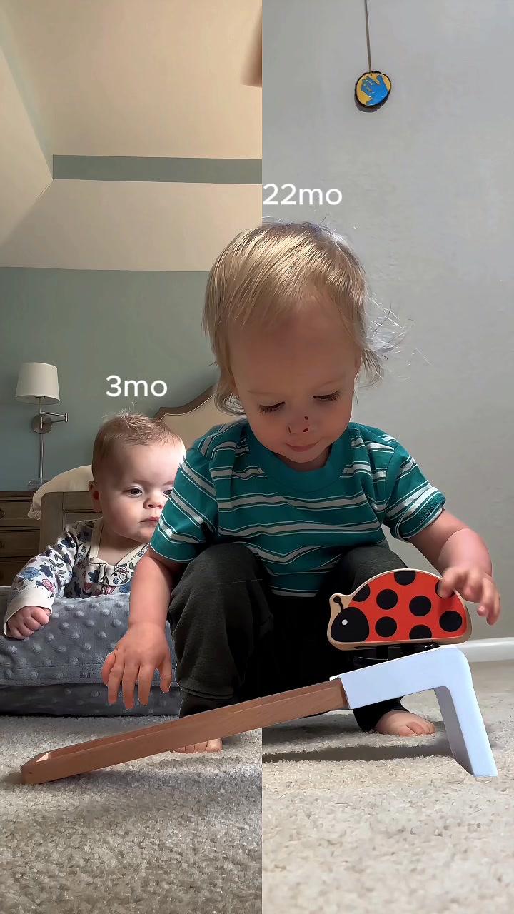From mouthing to developing new skills—
The Look at Me Ladybug grows with them every step of the way. 🐞