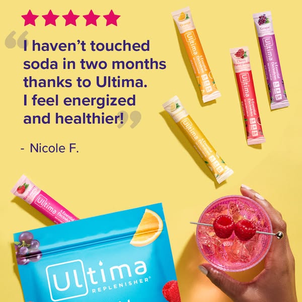 ⭐⭐️️⭐️⭐️⭐️ Ultima electrolytes are loved for a reason—35,000+ 5-star reviews and all 6 electrolytes you need daily.