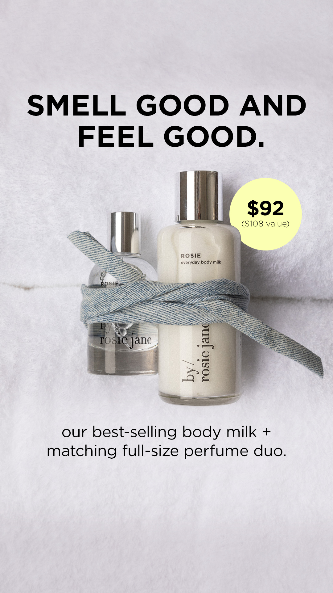 shop the rosie you smell good duo.