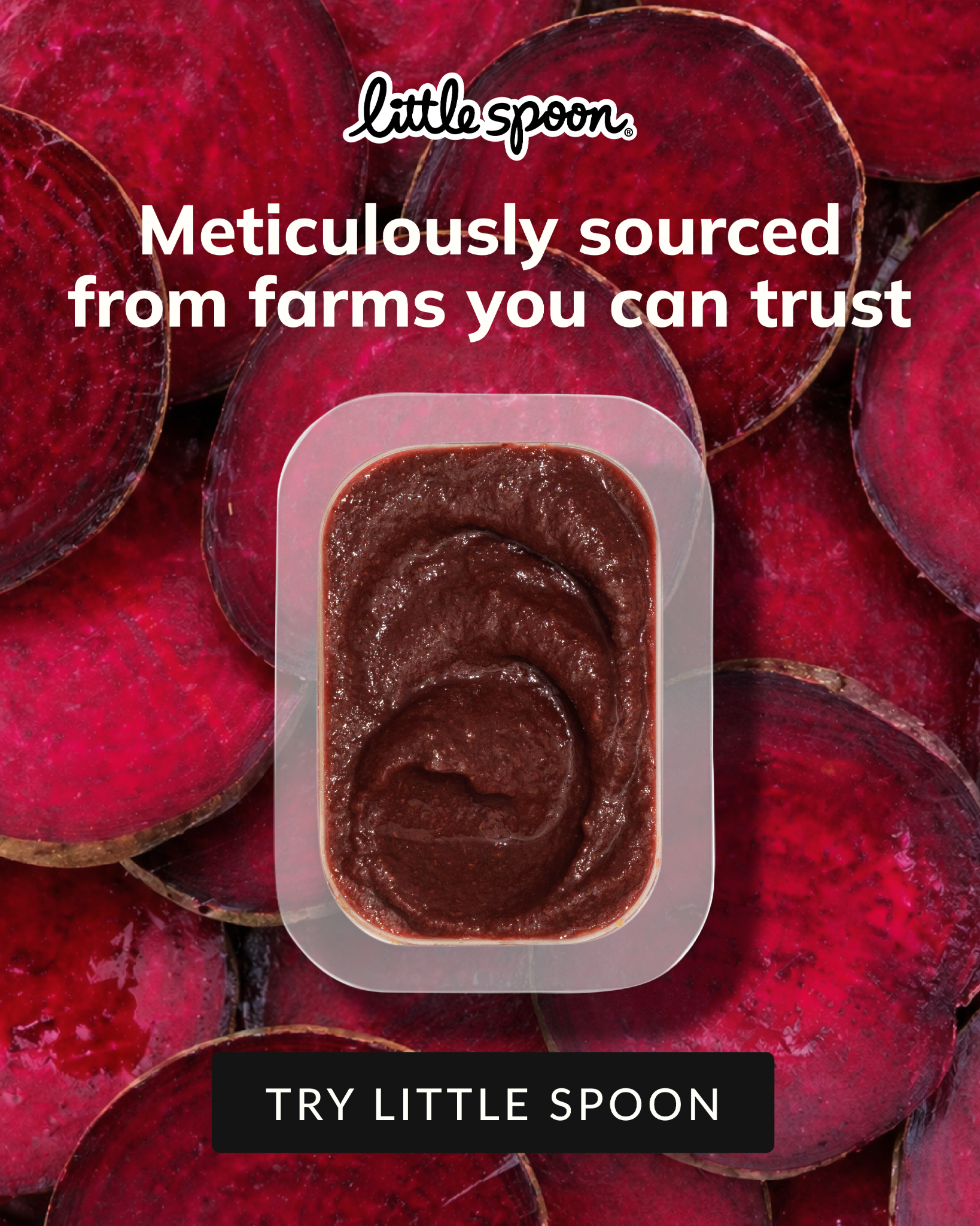 At Little Spoon, we obsess over the perfect puree so that you don’t have to. 
✨Organic and non-GMO ingredients
✨EU-aligned safety standards 
✨Always tested for 500+ heavy metals and contaminants