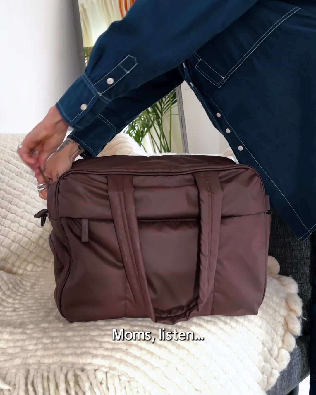 One bag for everything she carries. Take 15% off the Luka Duffel, designed for organized days and easy getaways.