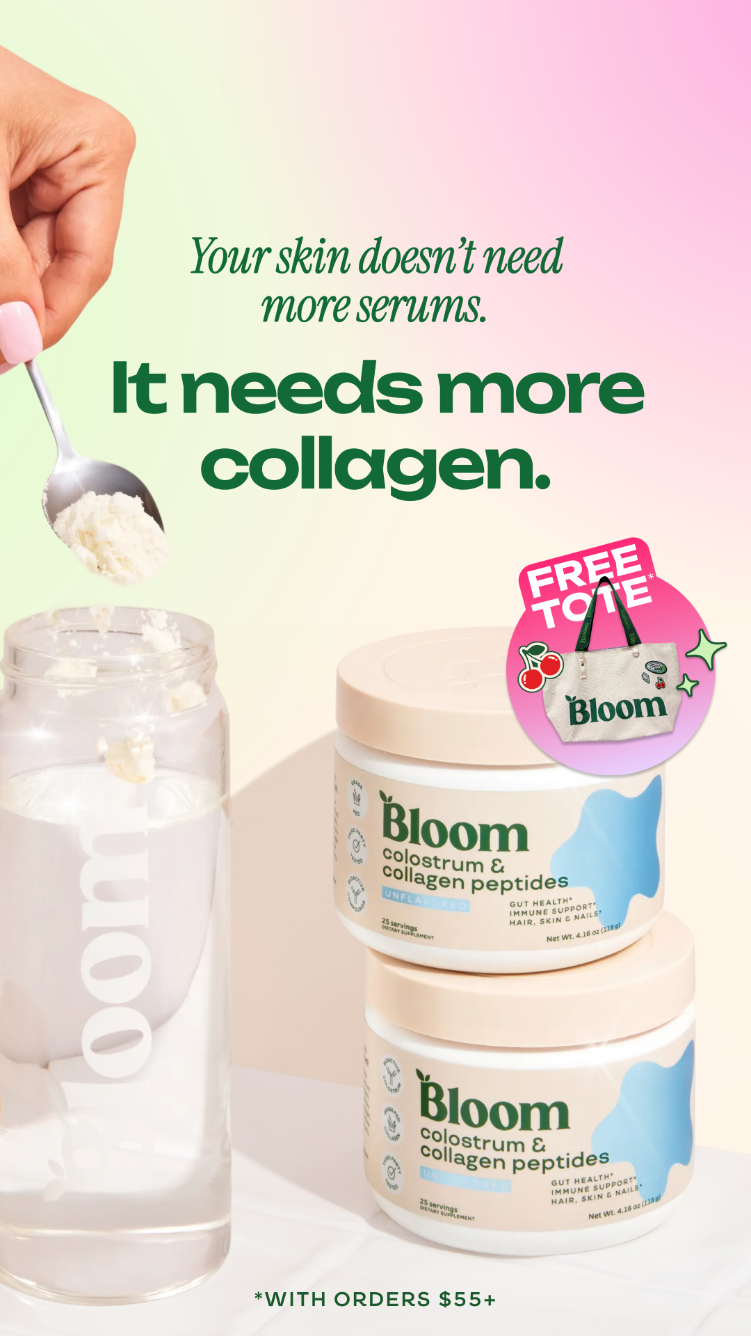 Bloom Nutrition Meta ad creative