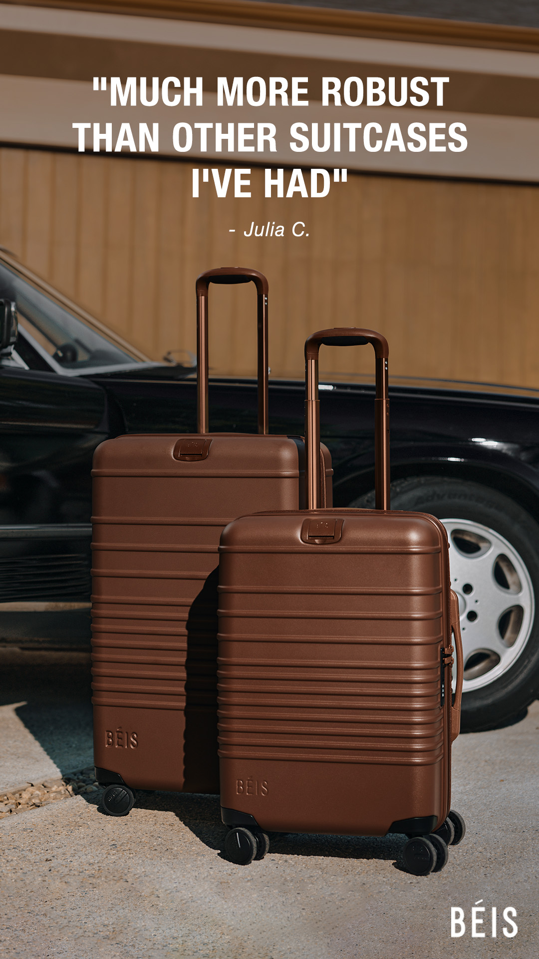 Your travel, upgraded. Smooth 360 wheels, a weight indicator, and more.