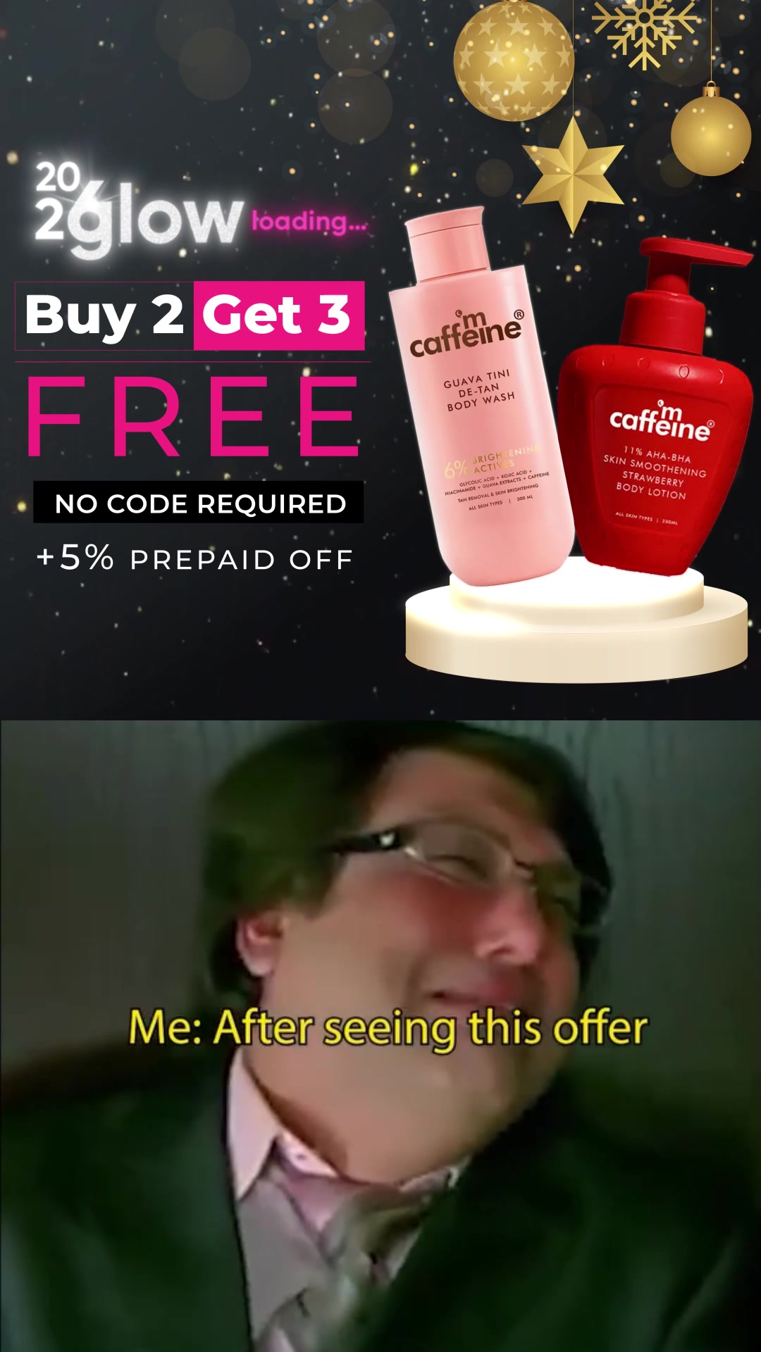 🚨BUY 2 GET 3 FREE is live!🚨
Enter 2026 with smoother skin coz your faves are on a sale!
Get your favourite skin essentials in this mega deal🥰

👉🏽Tap to fill your carts 🛒
SHOP NOW

#mcaffeine #sale2026