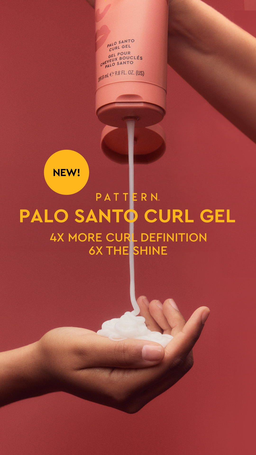 Define your curls without the crunch! 💛 Get soft, bouncy curls with 4x the definition & 6x the shine — all in a silicone-free, color-safe formula.