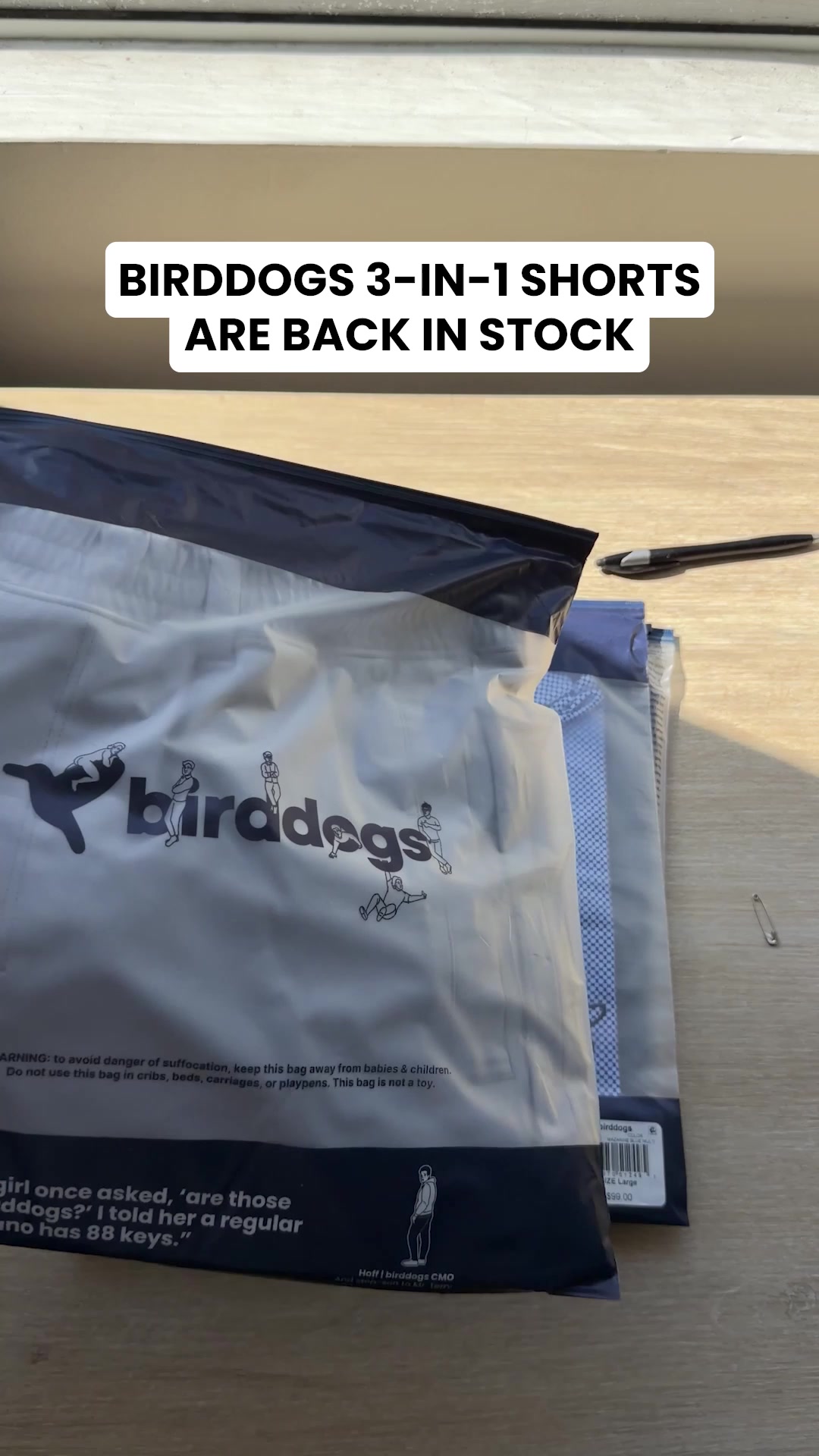 birddogs 3-in-1 shorts