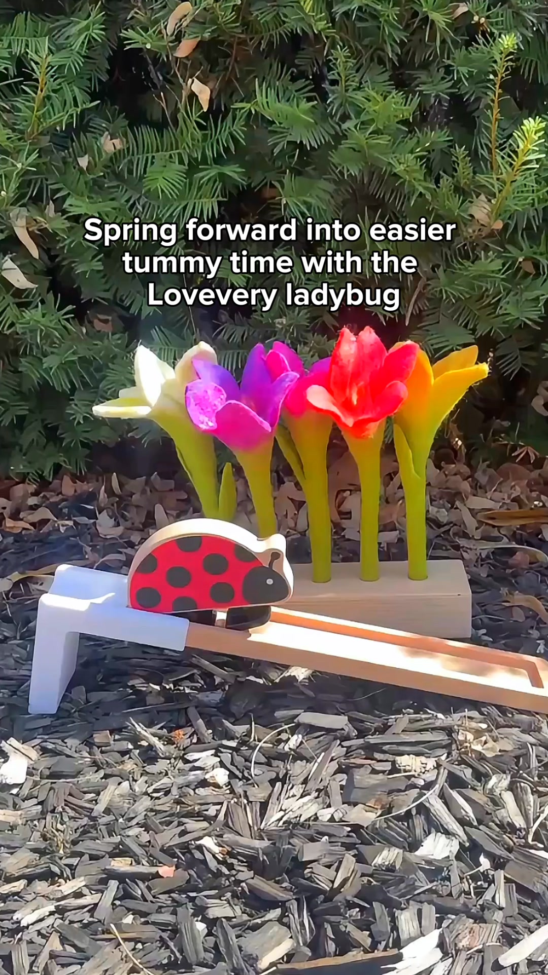 Spring into easier tummy time 🌷 Meet the Lovevery Ladybug—designed to keep your baby engaged longer as they build strength through play.