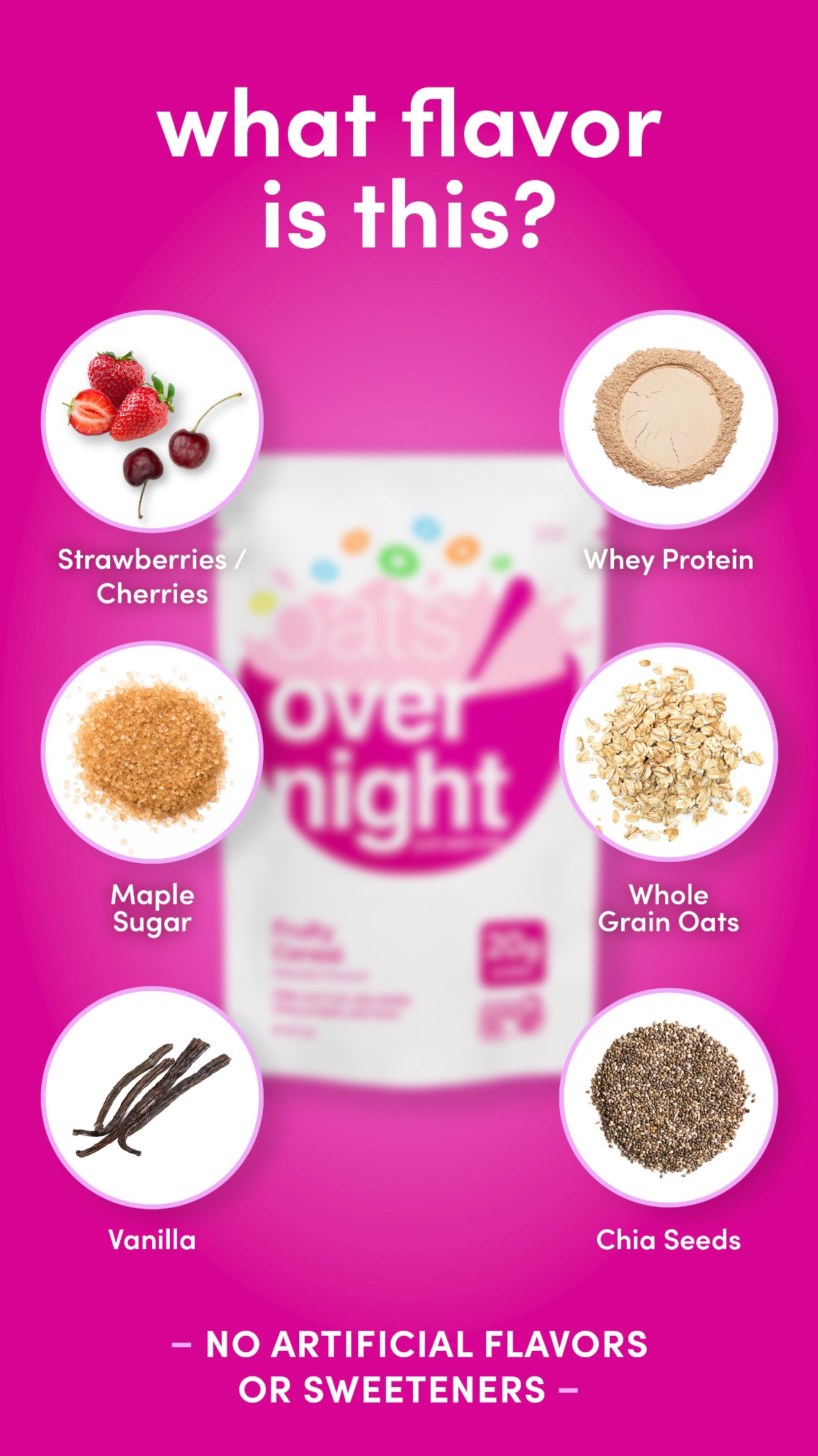 Spoon-free oatmeal. 20g Protein. 30+ flavors