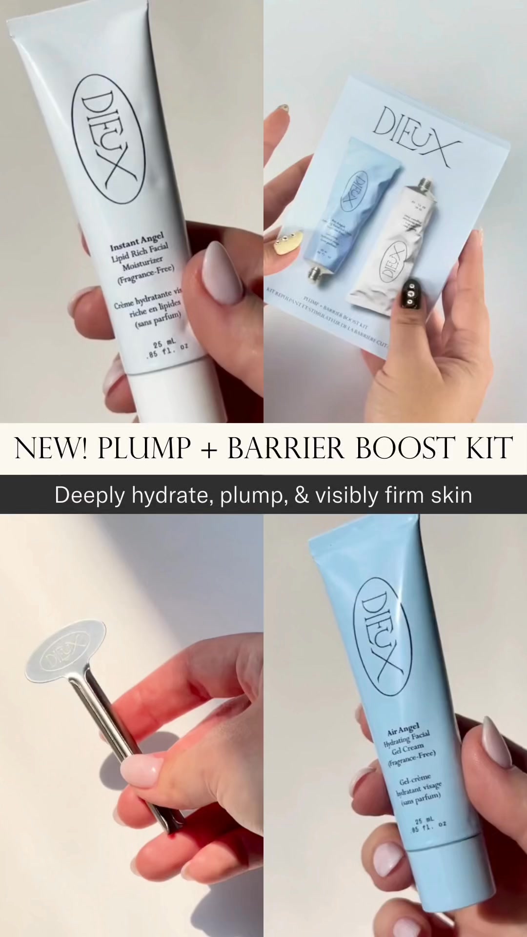 Powerful. Peptide-powered. Pocket-sized. Meet the Plump & Barrier Boost Kit, your mini moisturizing duo for visibly plump, firm, hydrated skin.