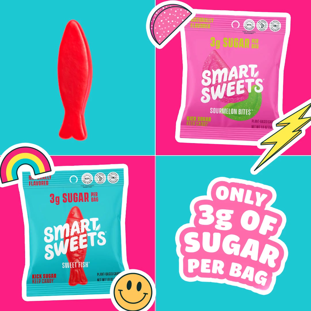 🍭 Love candy but not all the sugar? We've got you covered!

✅ Only 3g of sugar per bag
✅ No synthetic dyes
✅ No added sugar
✅ Naturally flavored