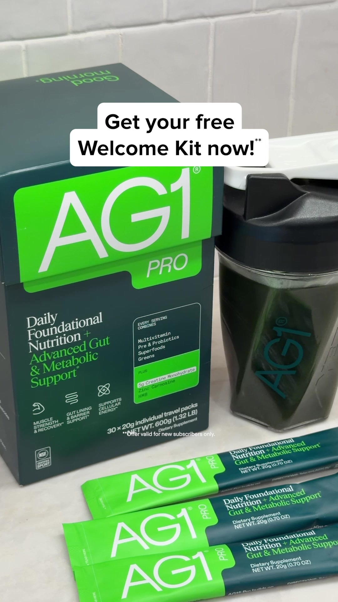 Your AG1 Pro Journey Starts Here