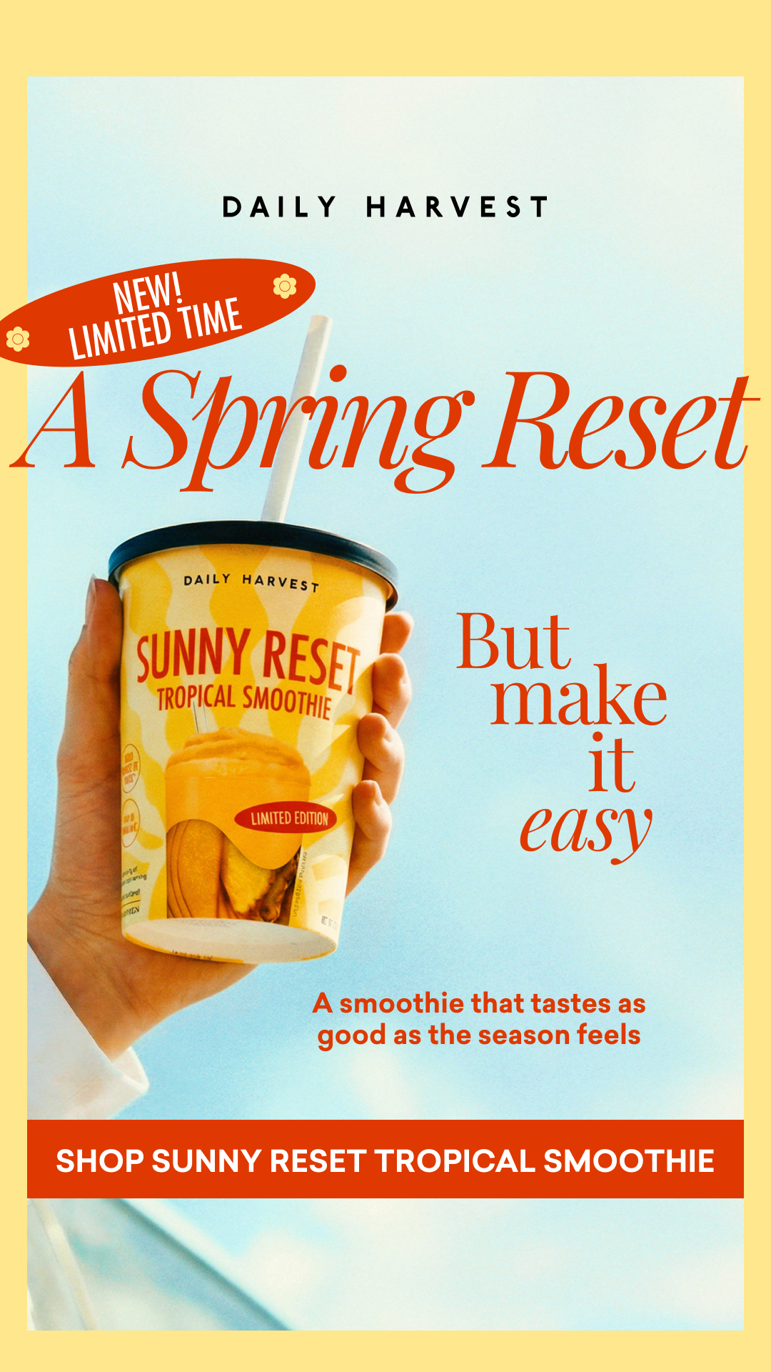 No need for an extreme cleanse this spring—just a little more sunshine, fruits + veggies, and a reset you'll feel good about.