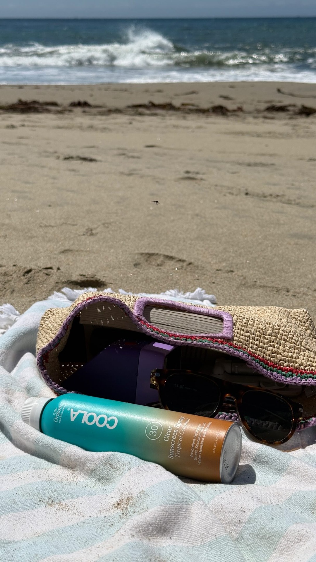 Tropical coconut @coola for a paradise daily summer feel. 

A few summers ago I became a mom and determined to keep the elevated beach day alive. 3 years later and it's still going strong. The best SPF always by my side 