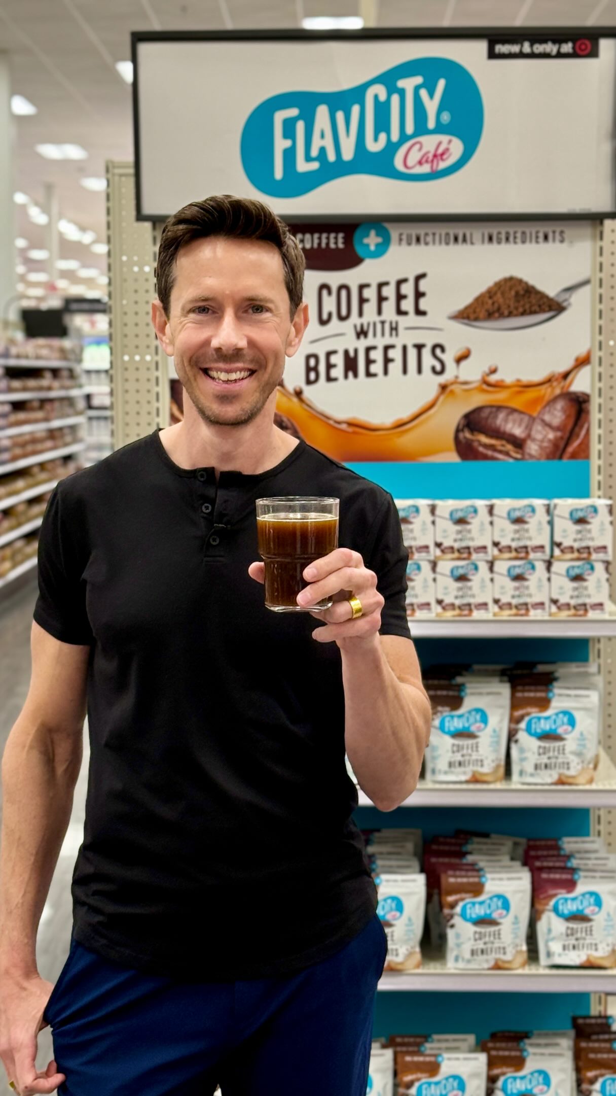Coffee With Benefits is now at Target nationwide! ☕️ Comment COFFEE for the link. 

This isn’t just coffee. It’s low-acid, single origin coffee with grass-fed collagen, prebiotic fiber, MCT oil, and L-theanine to help su