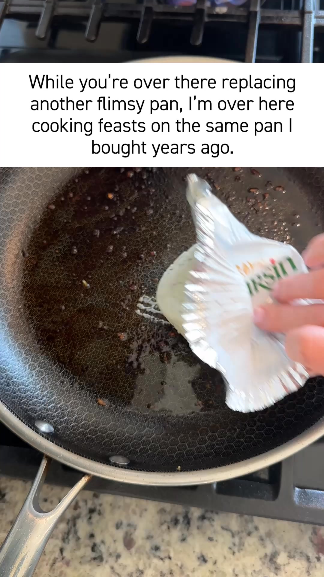 🚫💵 STOP wasting money on cheap pans.

Invest in HexClad's hybrid pots and pans and you'll never have to shop for cookware again.

Trusted by Michelin Star chefs like Gordon Ramsay, HexClad's cookware combines the best pa