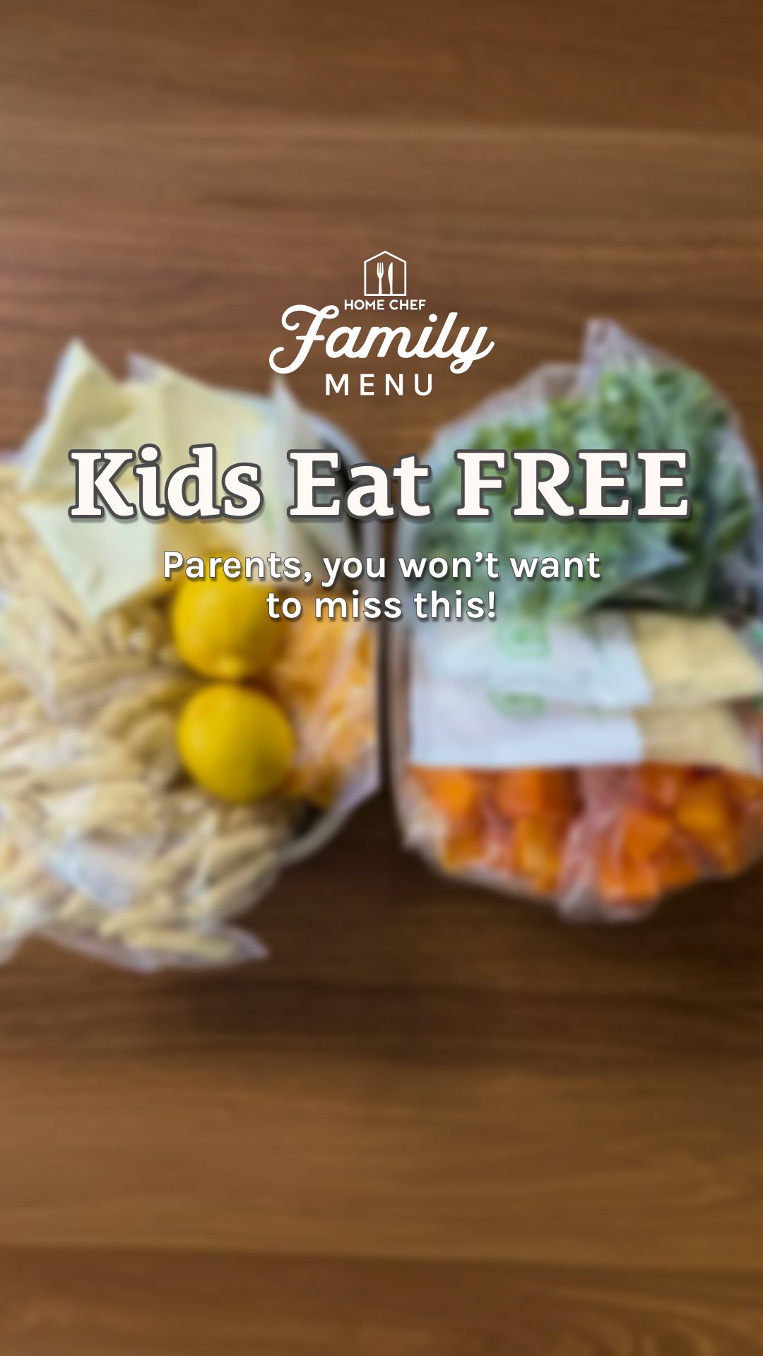 Parents, this deal was made with you in mind! Enjoy 4-serving meals that are made with fresh, pre-portioned ingredients and flavors the whole family will love. Sign up today and Kids Eat Free + Free Shipping!