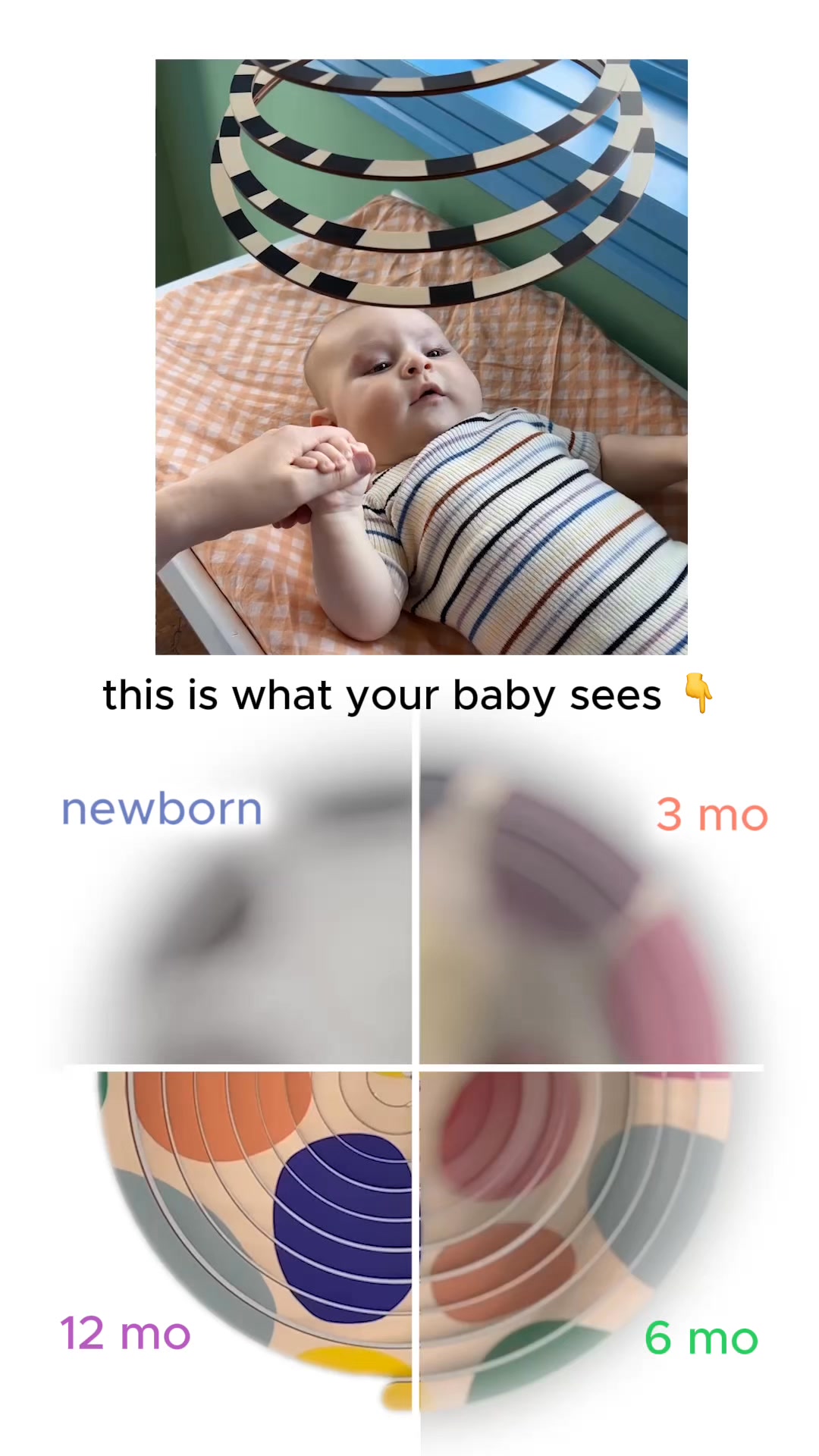 Your baby’s vision is changing faster than you think. From blurry shapes → to tracking movement → to seeing color… 👀 it all happens in the first year. 

Each stage needs something different. The Looker Play Kit gives you